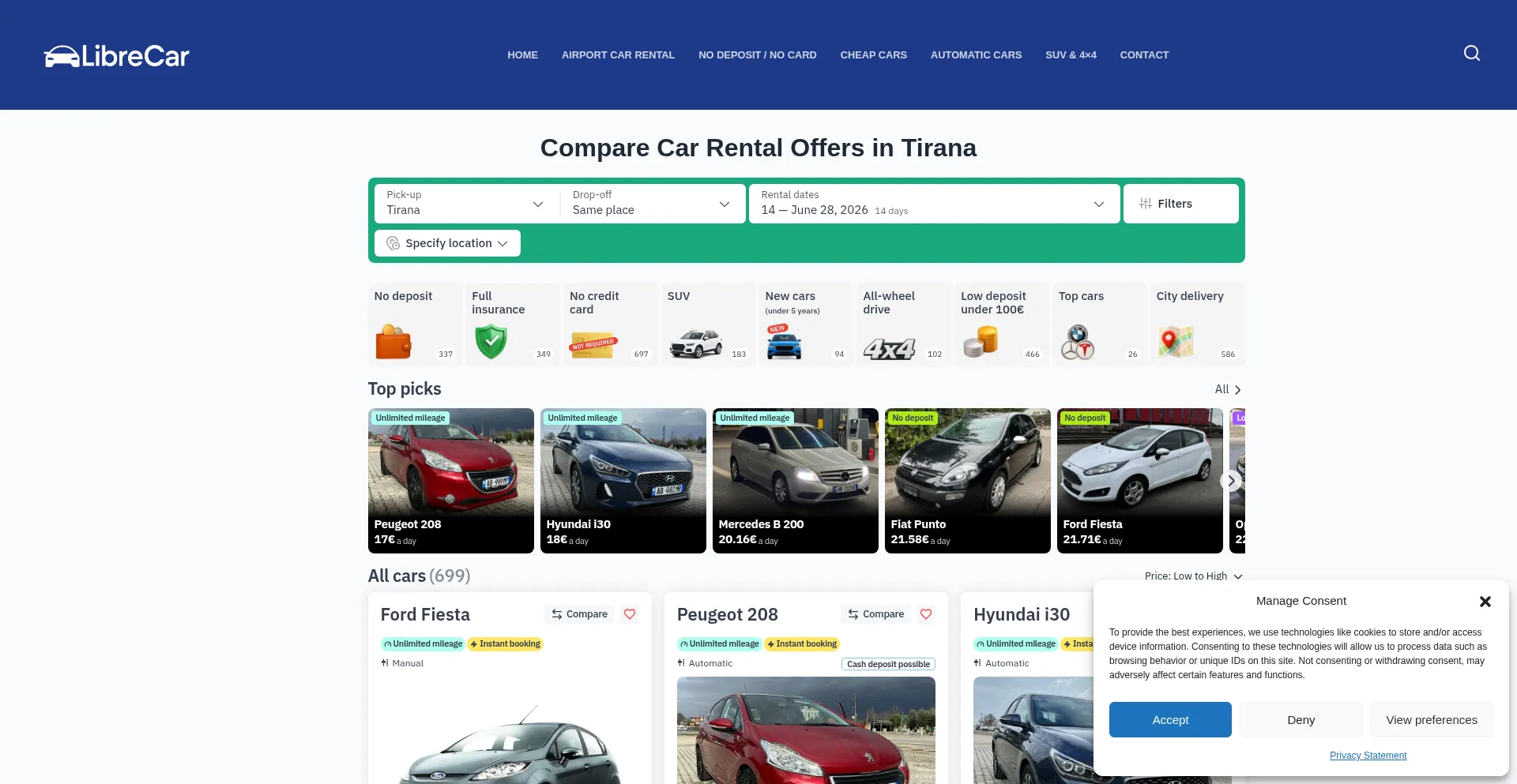 Tirana-librecar.com