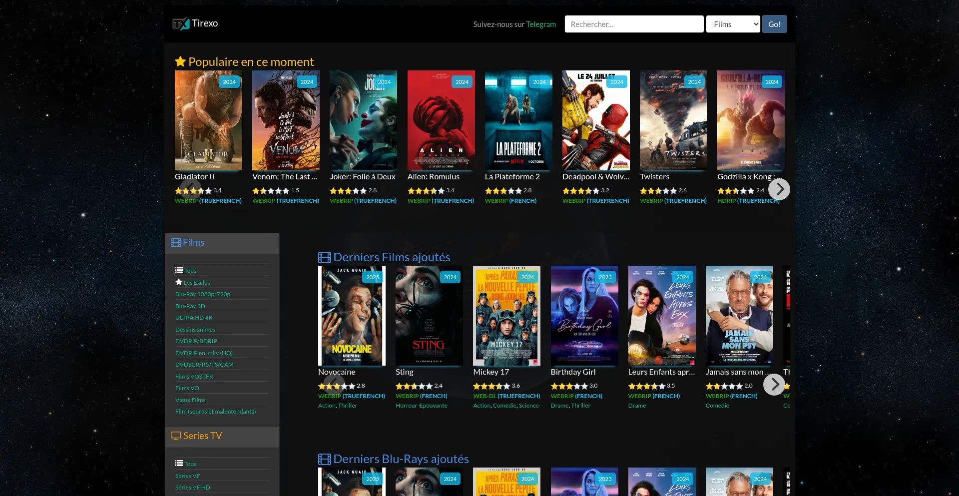 Website screenshot of Tirexo.digital