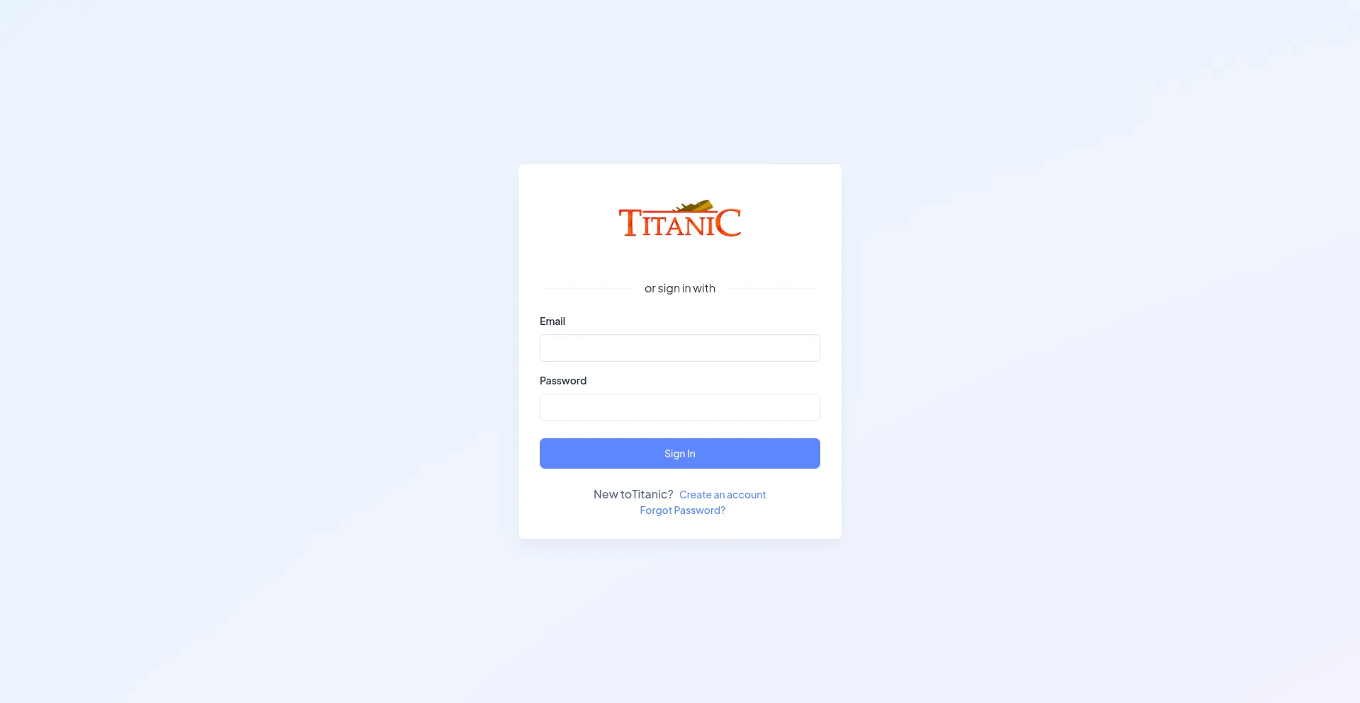 Website screenshot of Titanicofficial.pro