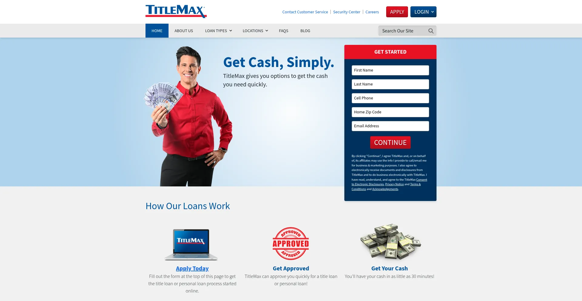 Titlemax.com Screenshot