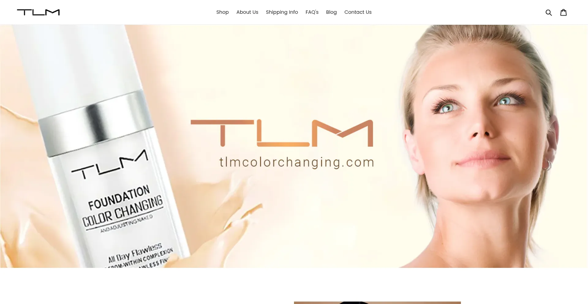 Website screenshot of Tlmcolorchanging.com