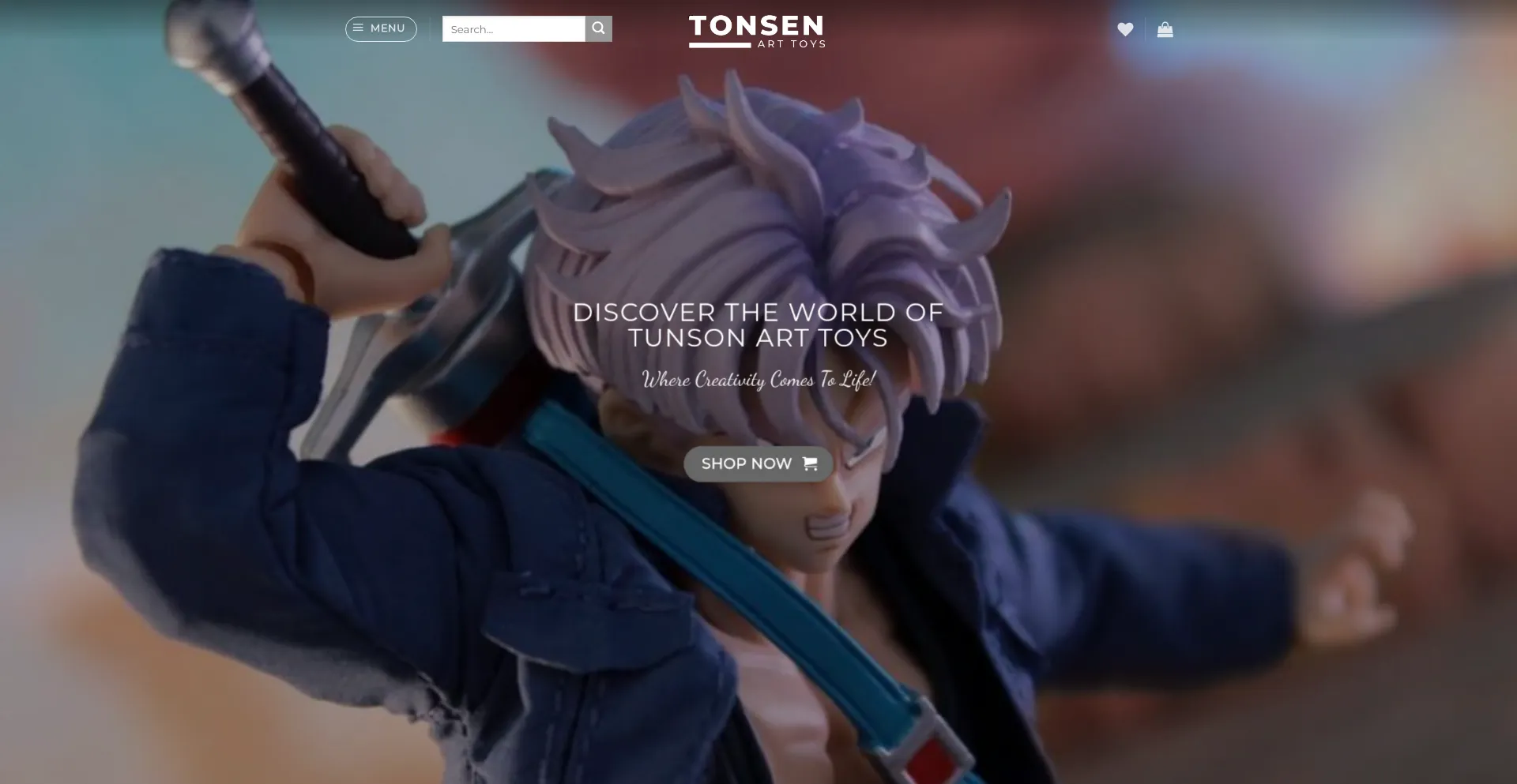 Website screenshot of Tonsenarttoys.com