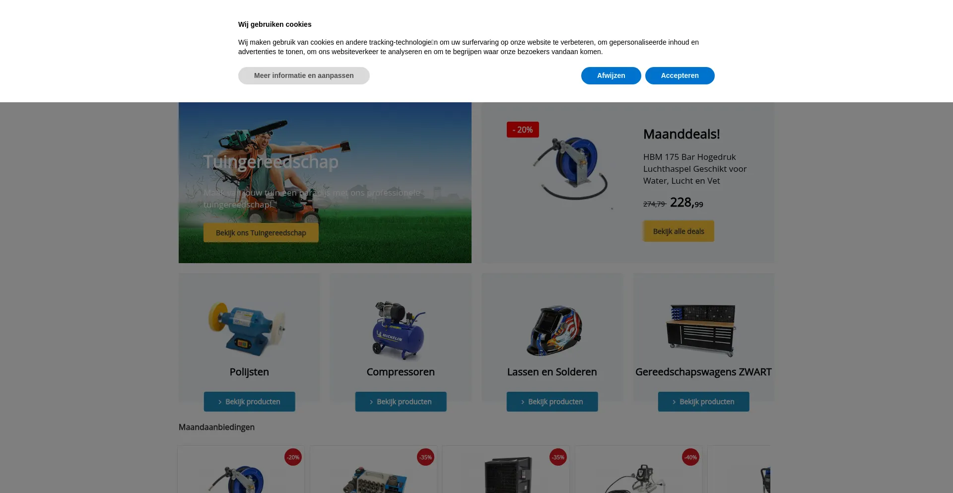 Website screenshot of Toolsidee.nl