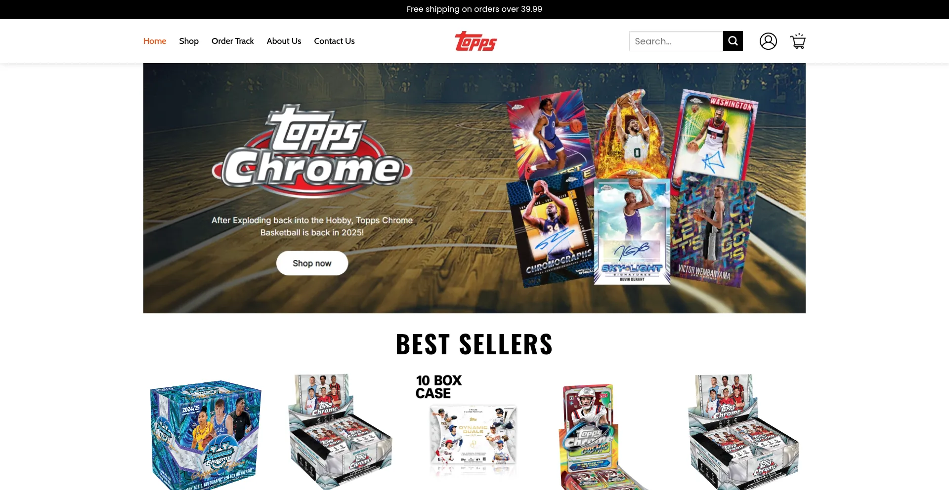 Toppscollectorshub.shop Screenshot