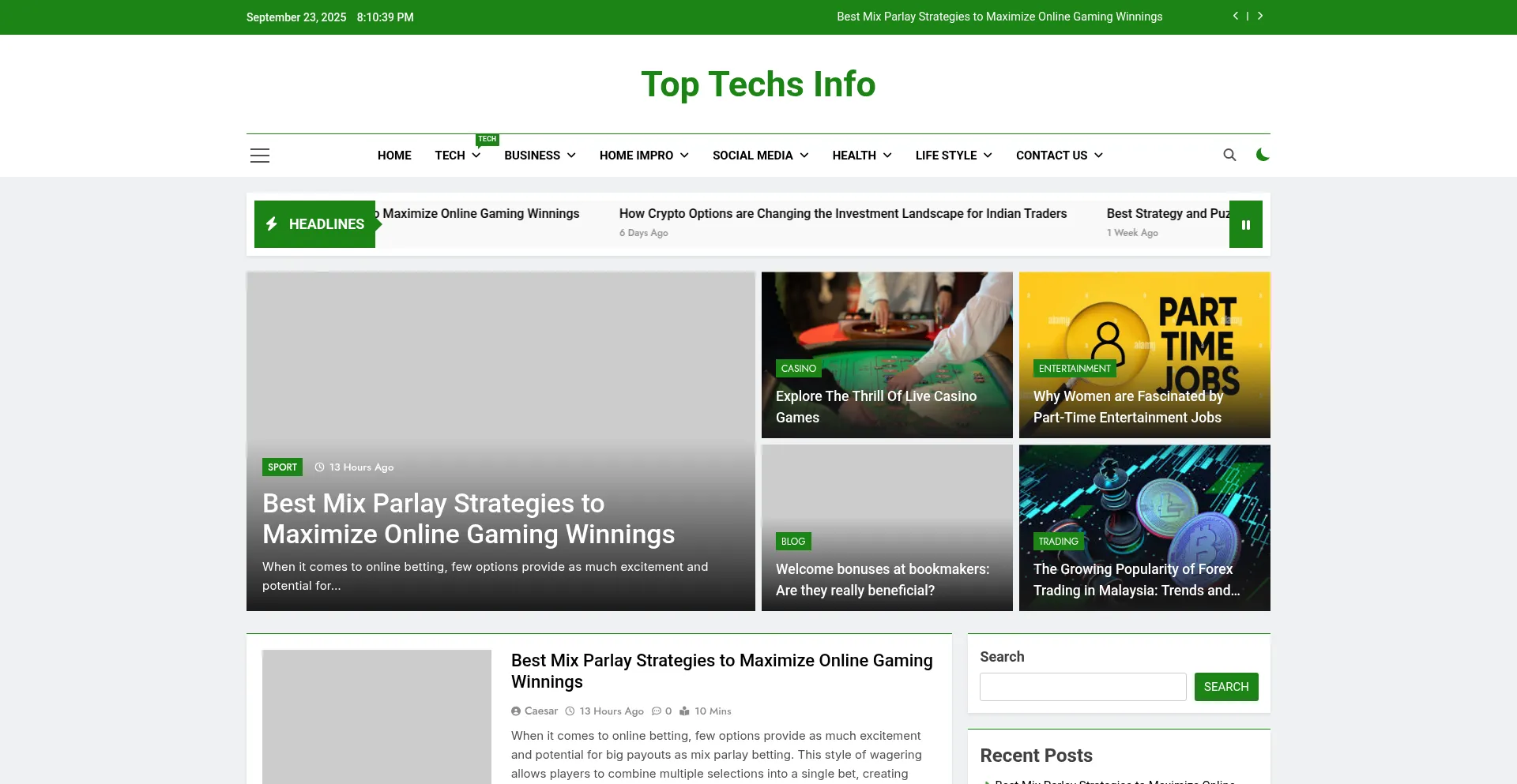 Toptechsinfo.net Screenshot