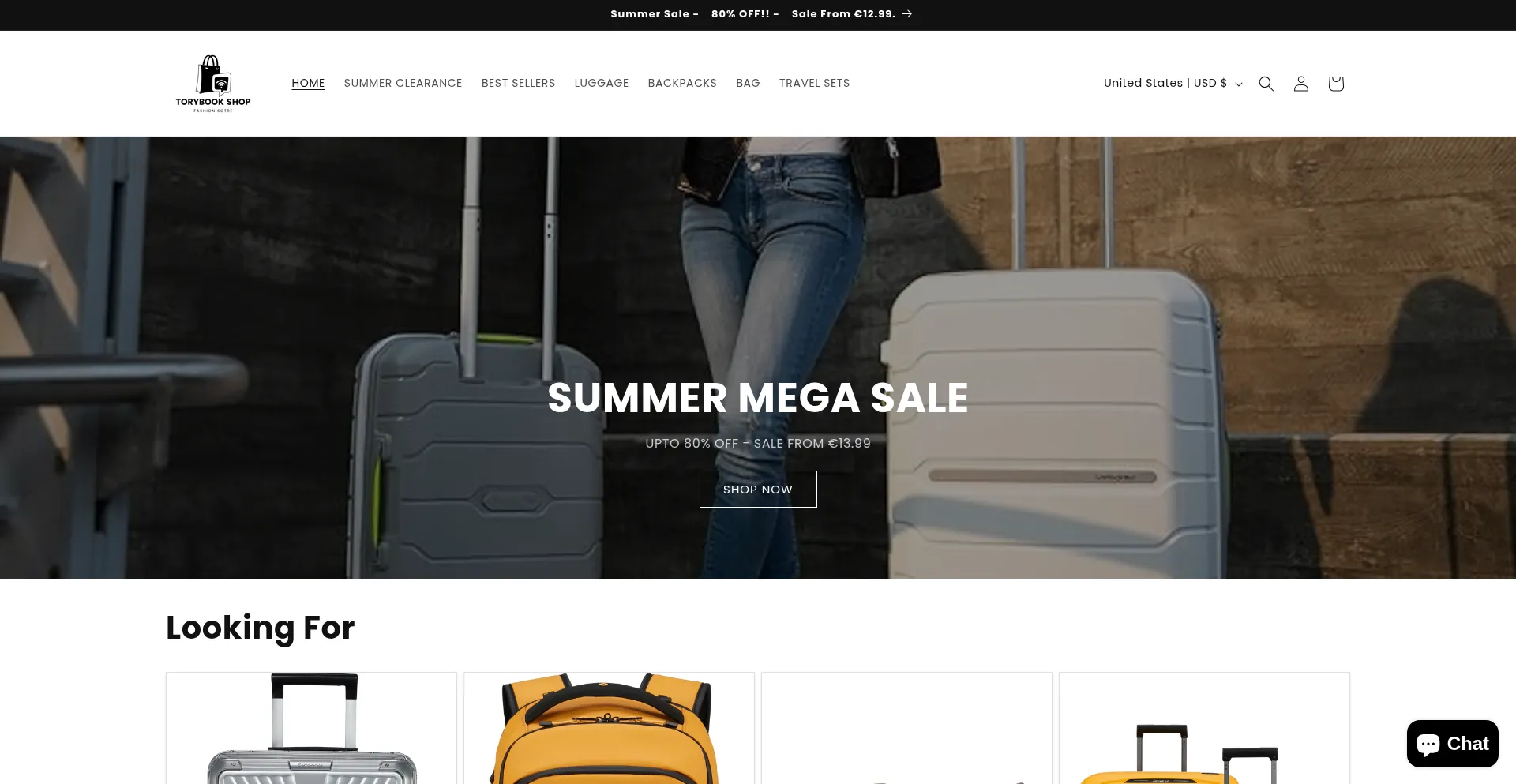 Website screenshot of Torybook.shop
