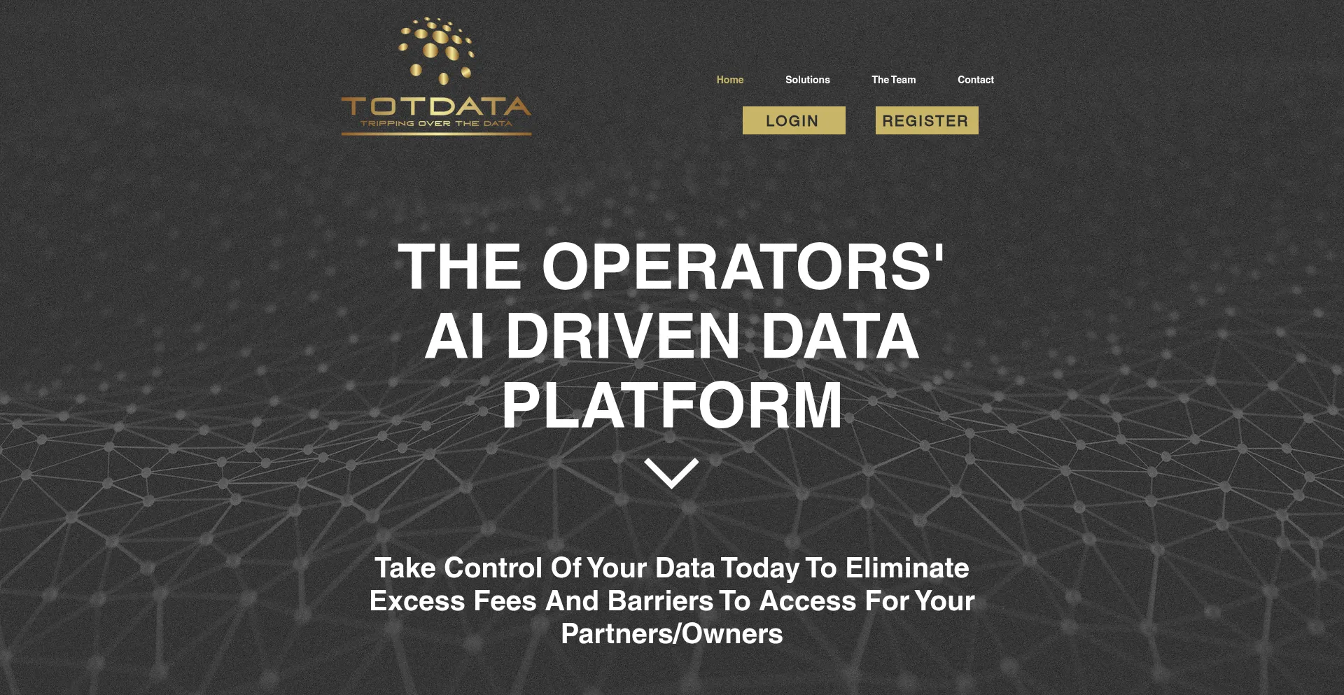 Website screenshot of Totdata.com