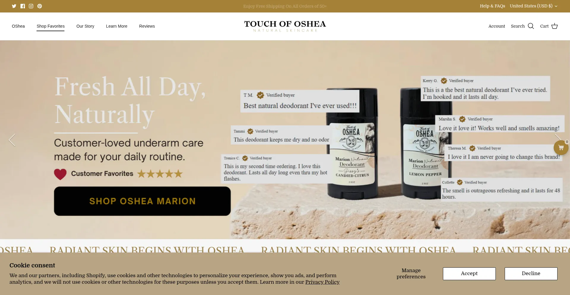 Touchofosheanaturals.com