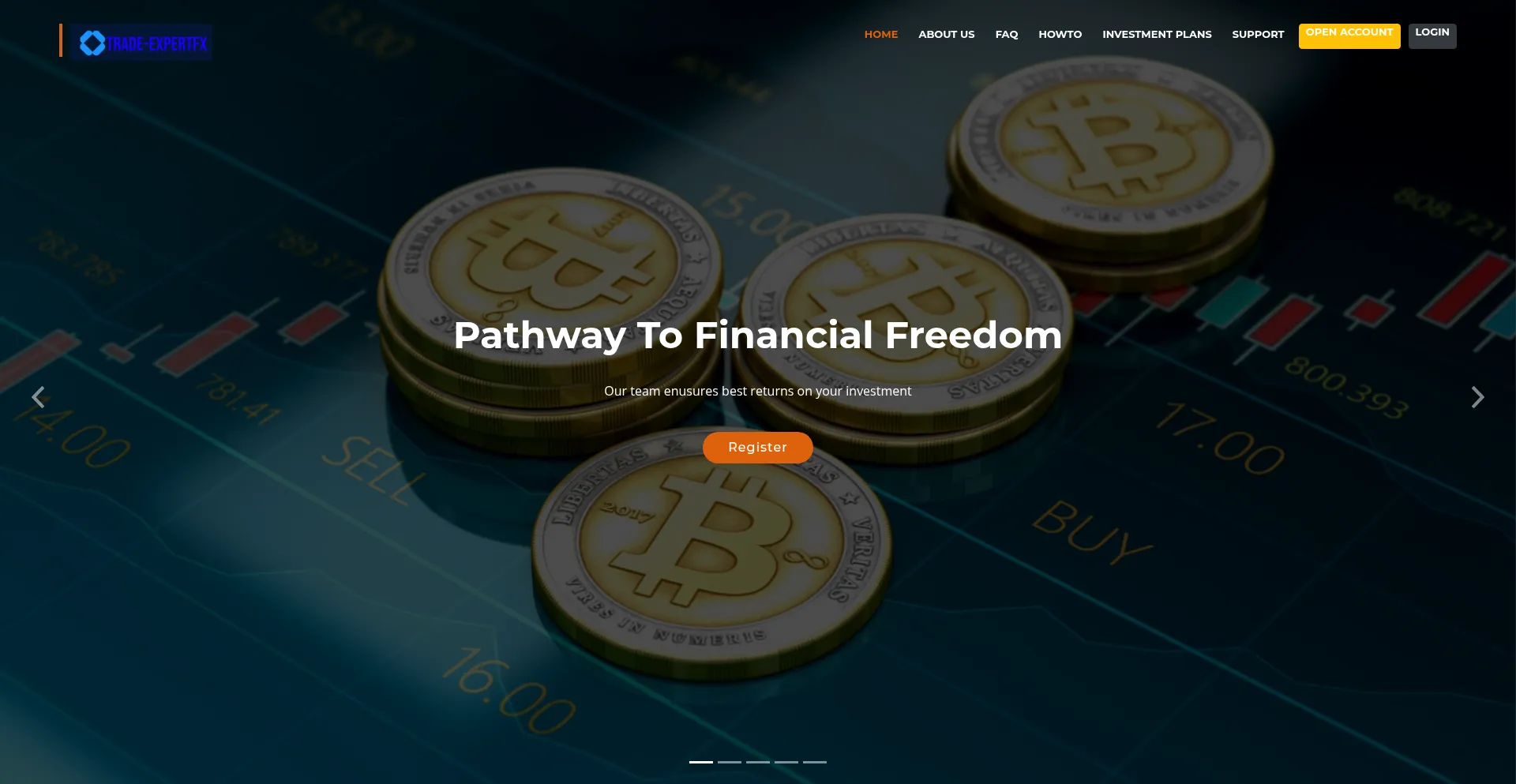 Website screenshot of Trade-fx-expert.info
