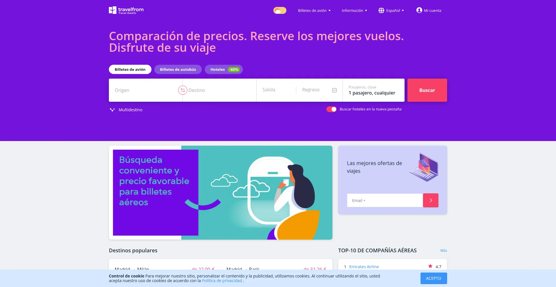 Travelfrom.es est-il Sûr et Fiable ?