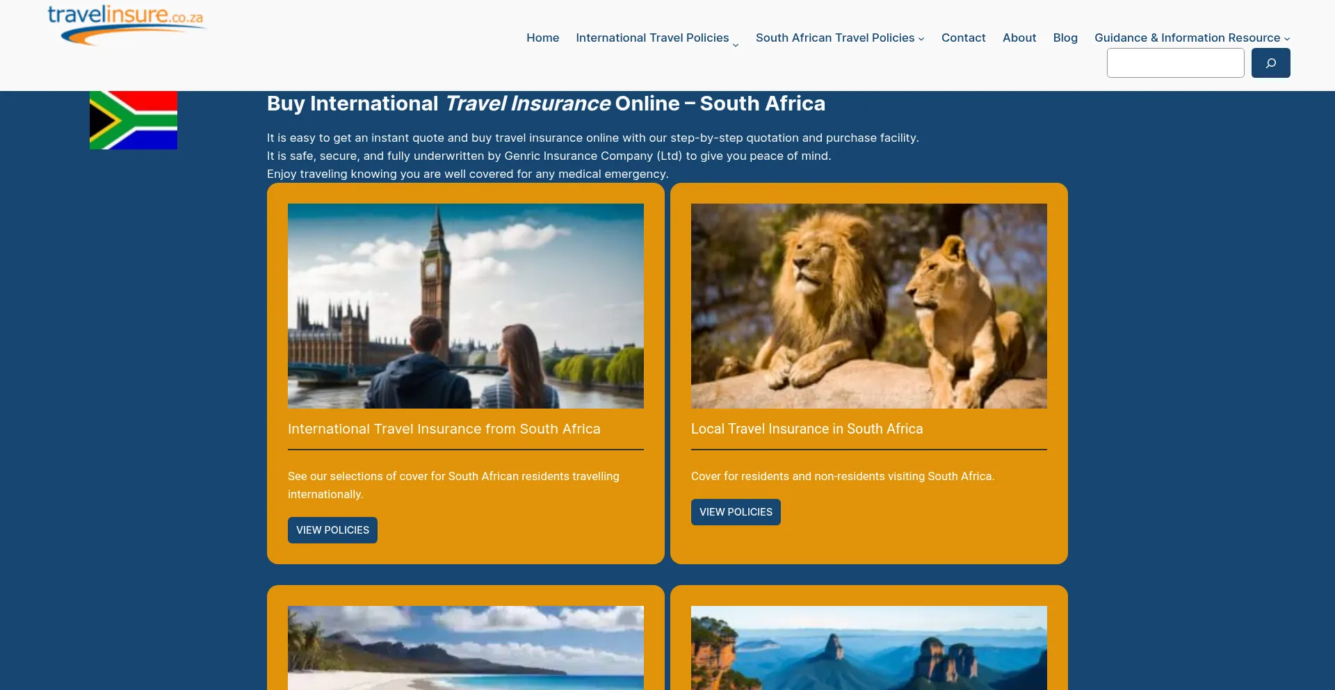 Travelinsure.co.za est-il Sûr et Fiable ?