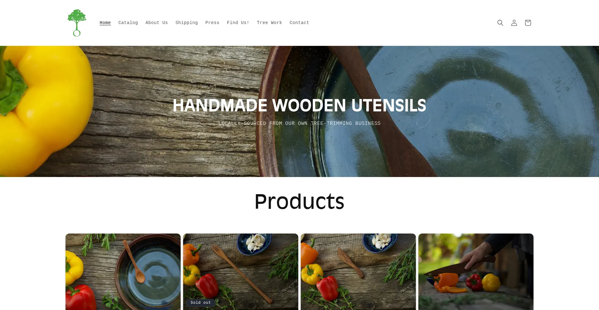 Website screenshot of Treeworksidaho.com
