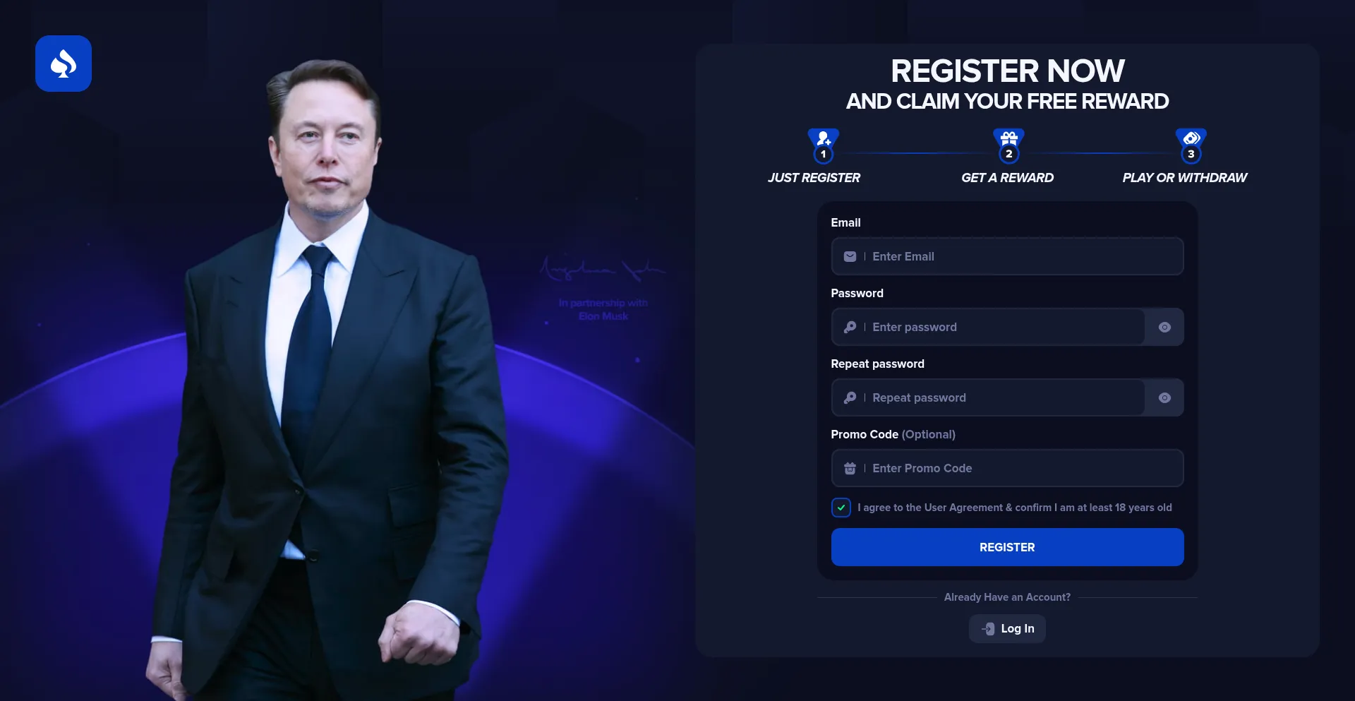 Website screenshot of Tresapex.com