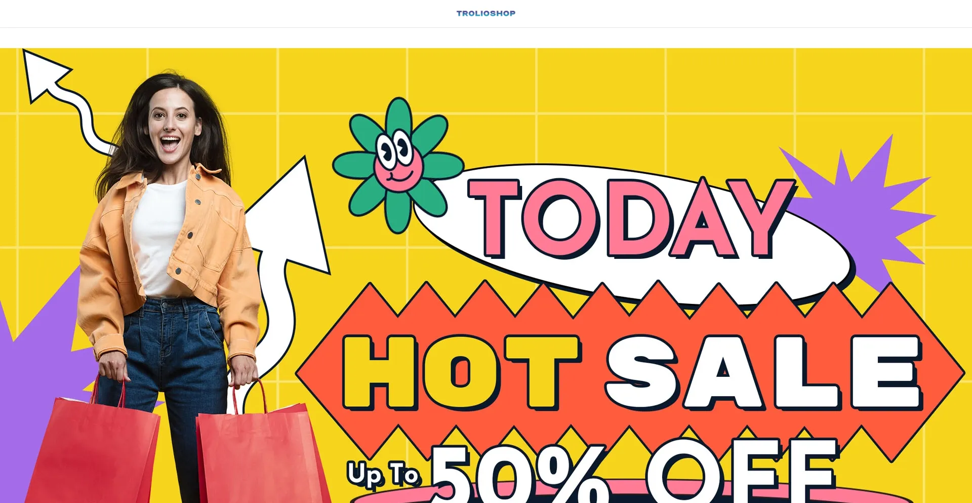 Website screenshot of Trolioshop.com