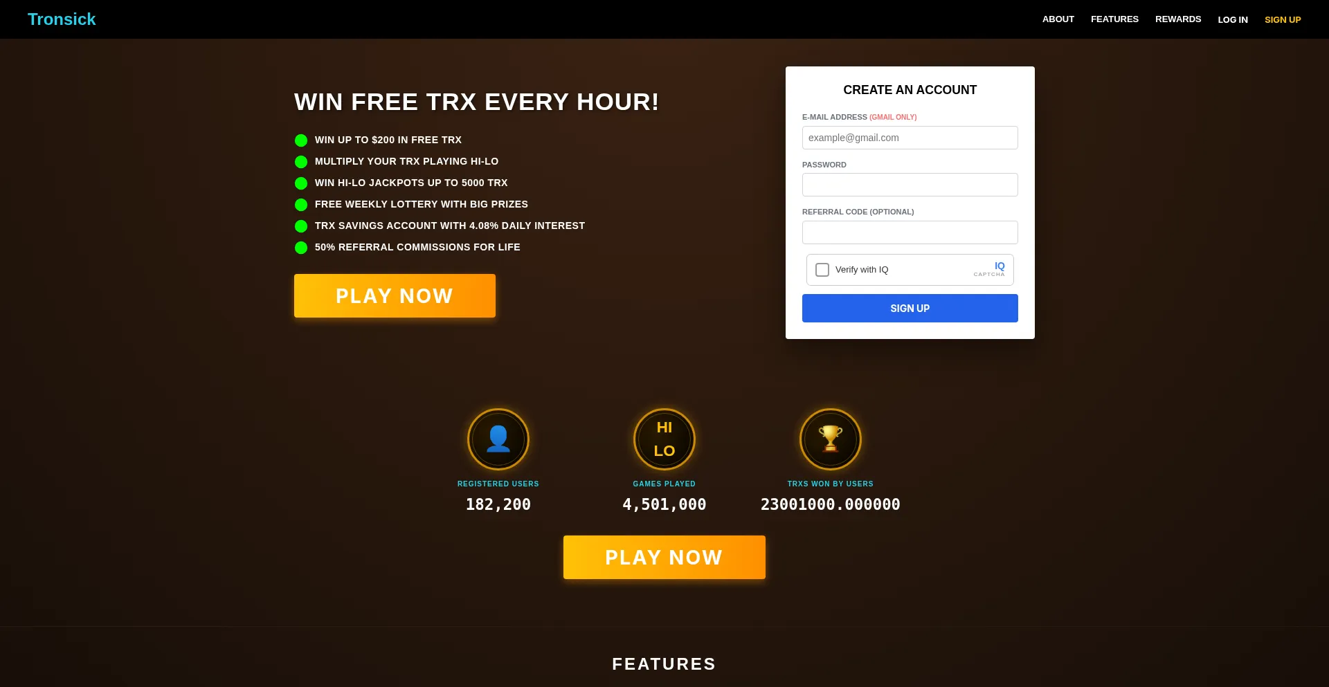 Tronsick.io