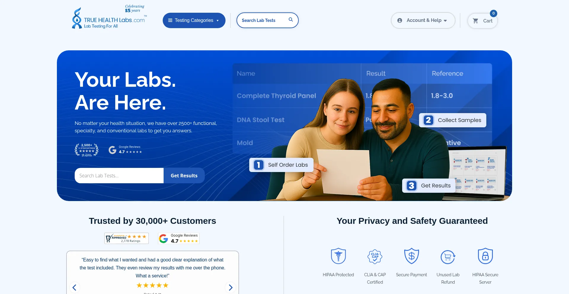 Truehealthlabs.com est-il Sûr et Fiable ?
