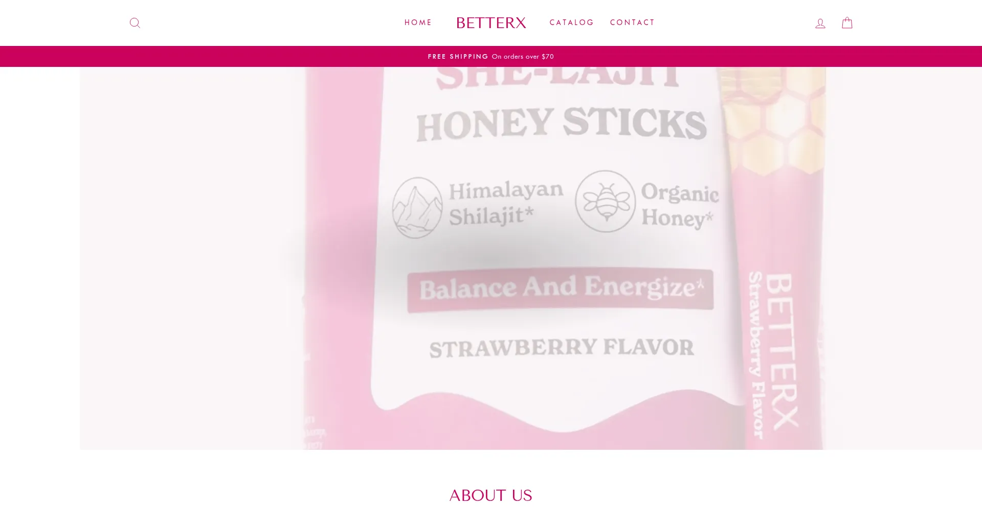 Website screenshot of Trybetterx.store