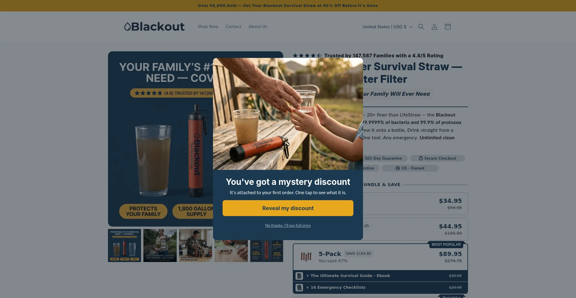 Tryblackoutwater.com