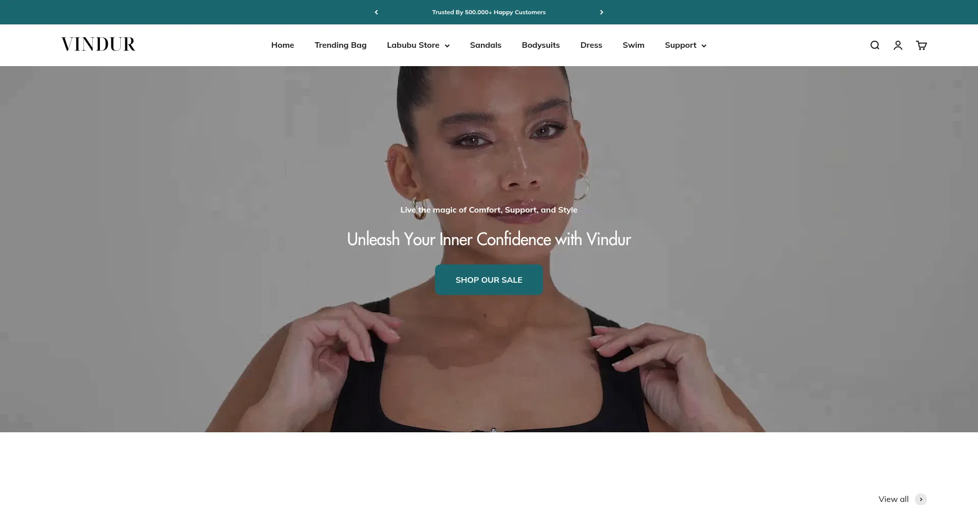 Website screenshot of Tryvindur.com