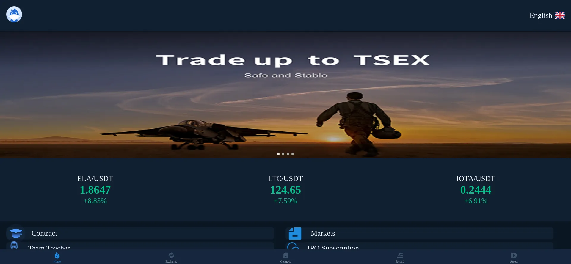 Website screenshot of Tsex.space