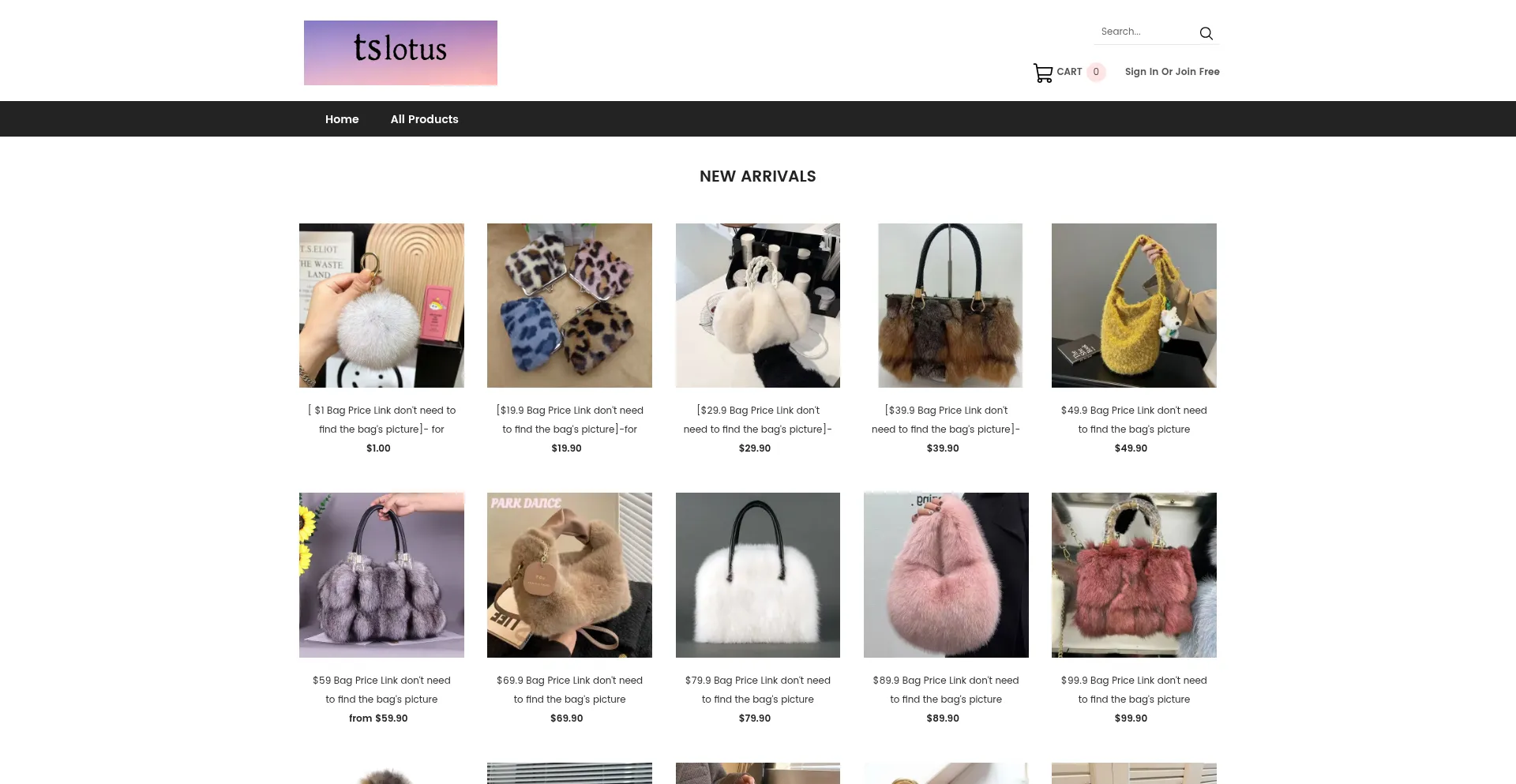 Website screenshot of Tslotus.com