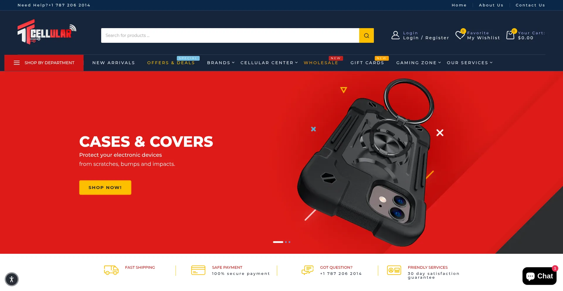 Website screenshot of Ttcellular.com