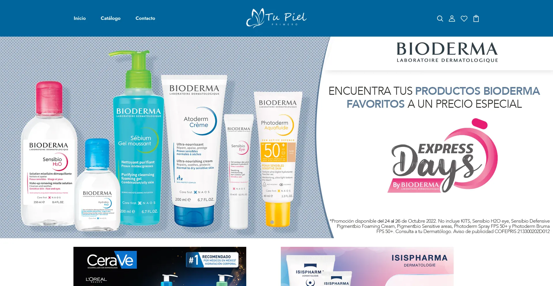 Website screenshot of Tupielprimero.com.mx