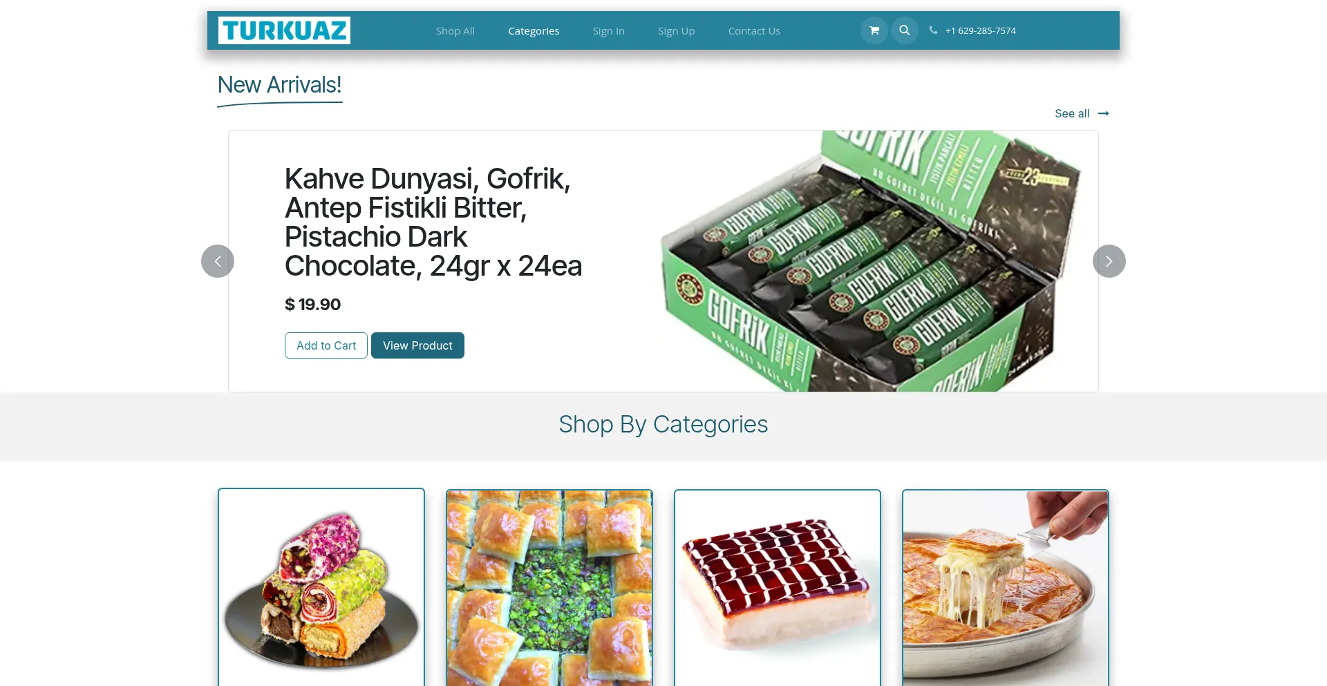 Website screenshot of Turkuazus.com