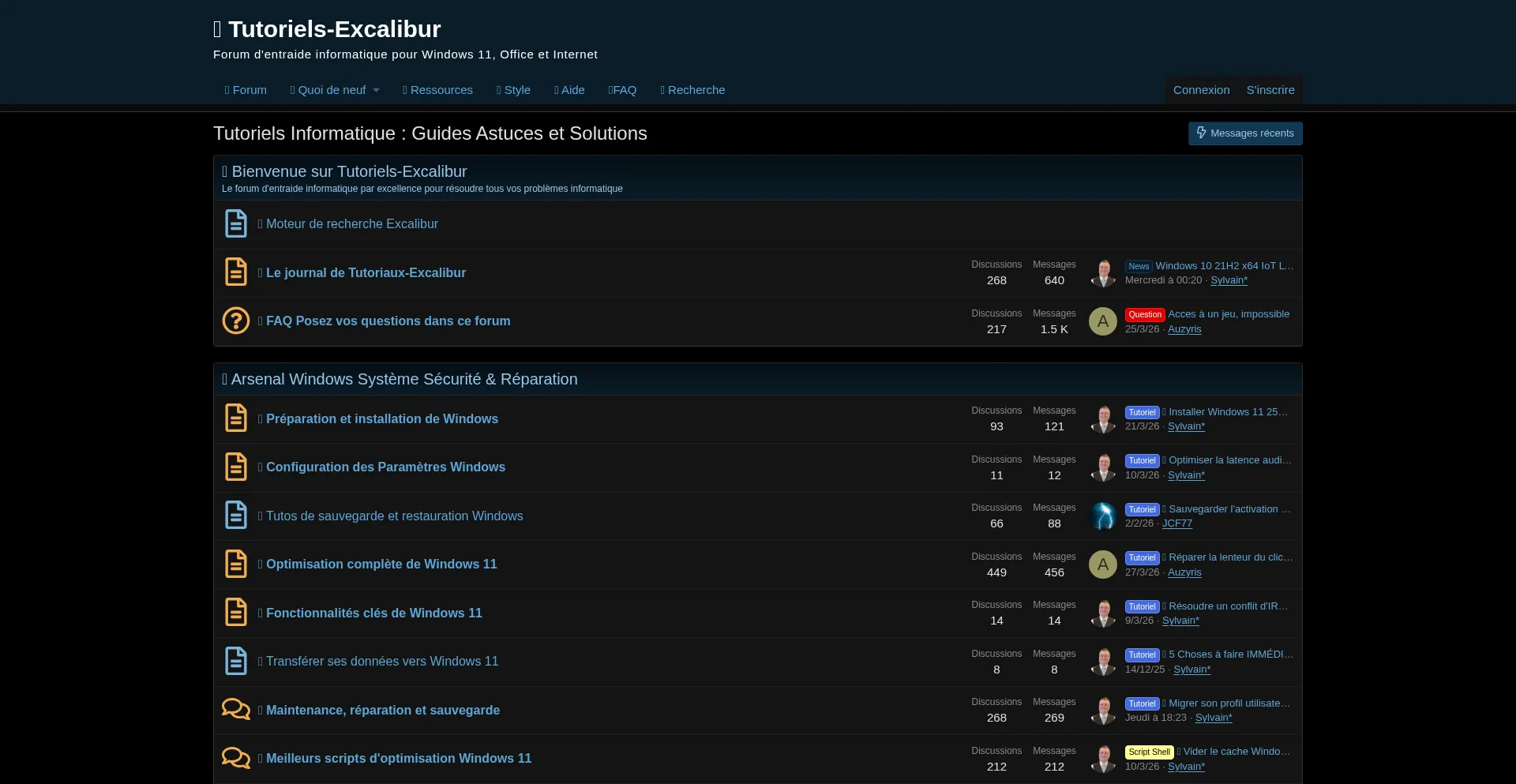 Tutoriaux-excalibur.com