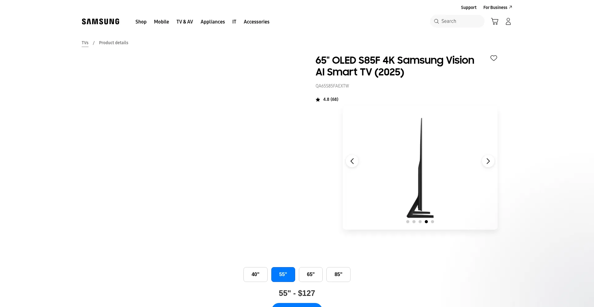 Website screenshot of Tvsamsunghubus.site