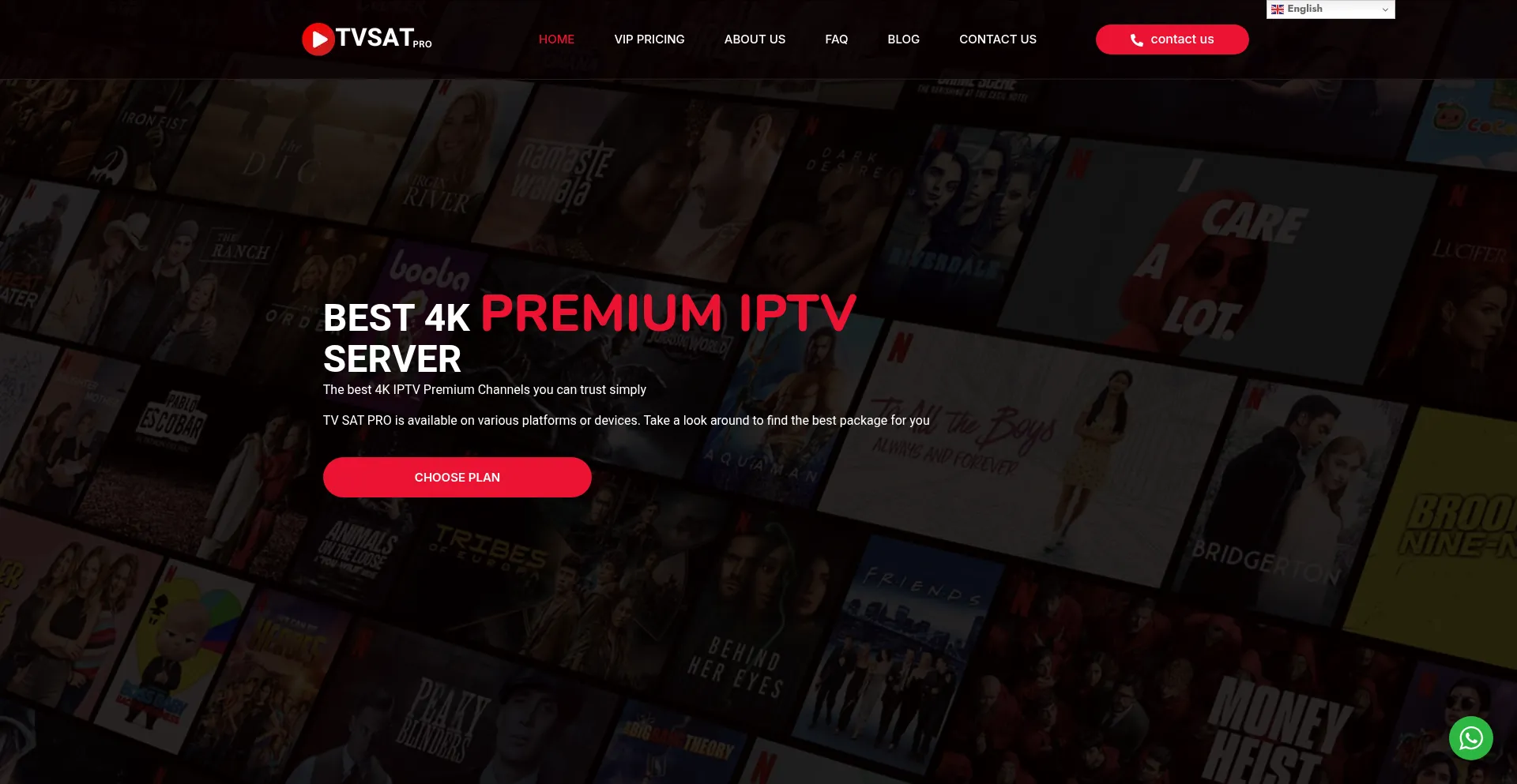 Website screenshot of Tvsatpro.shop