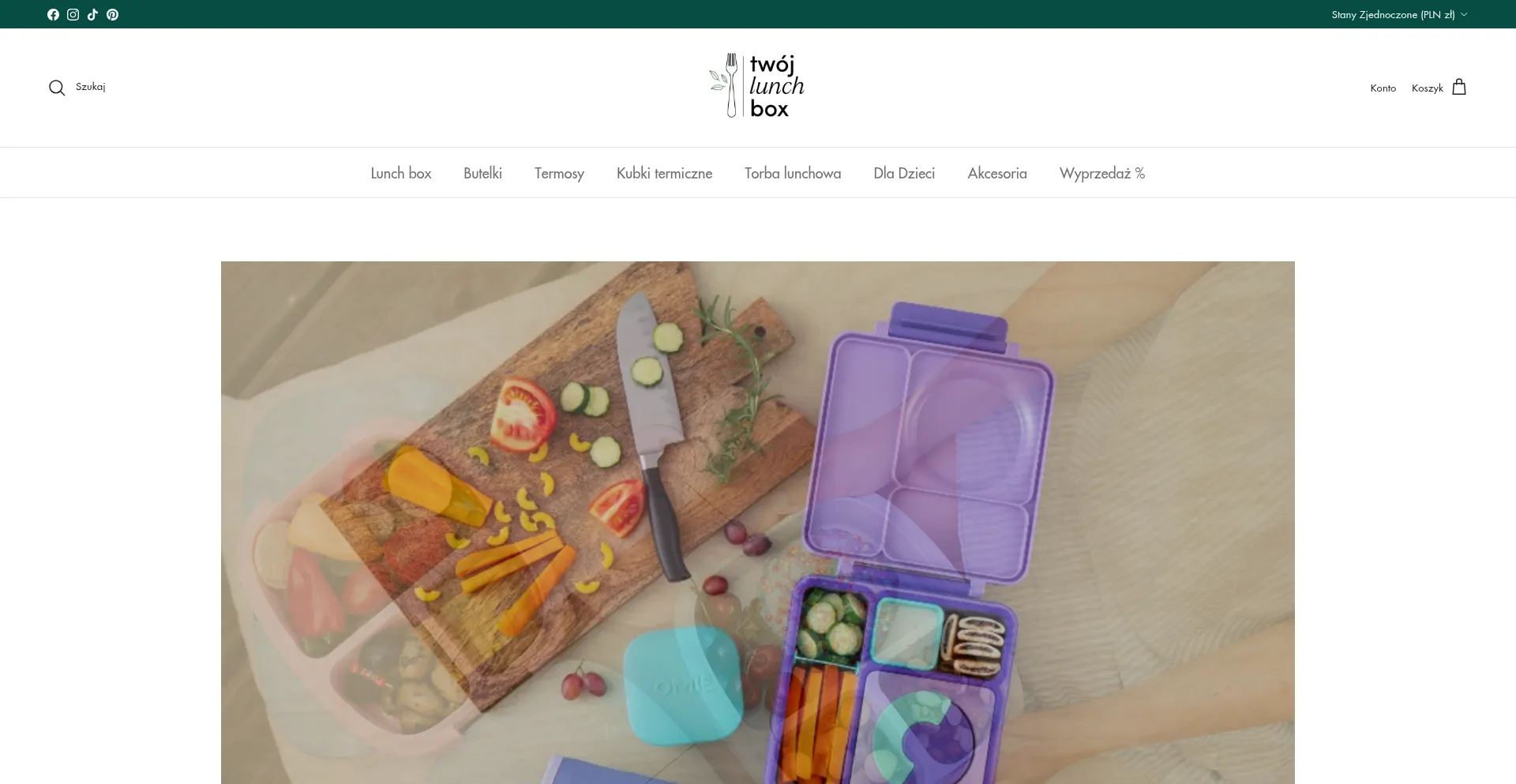 Website screenshot of Twojlunchbox.pl