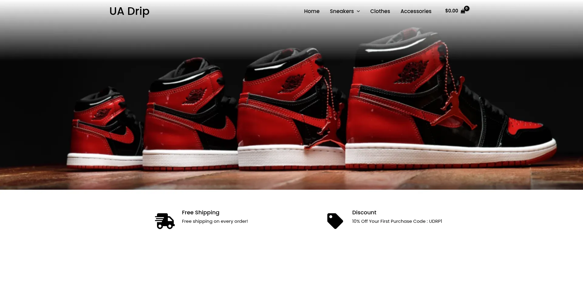 Website screenshot of Uadrip.com