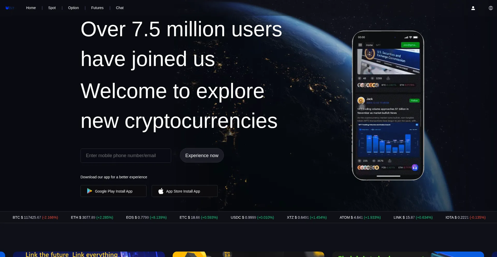 Website screenshot of Ubitcoins.net