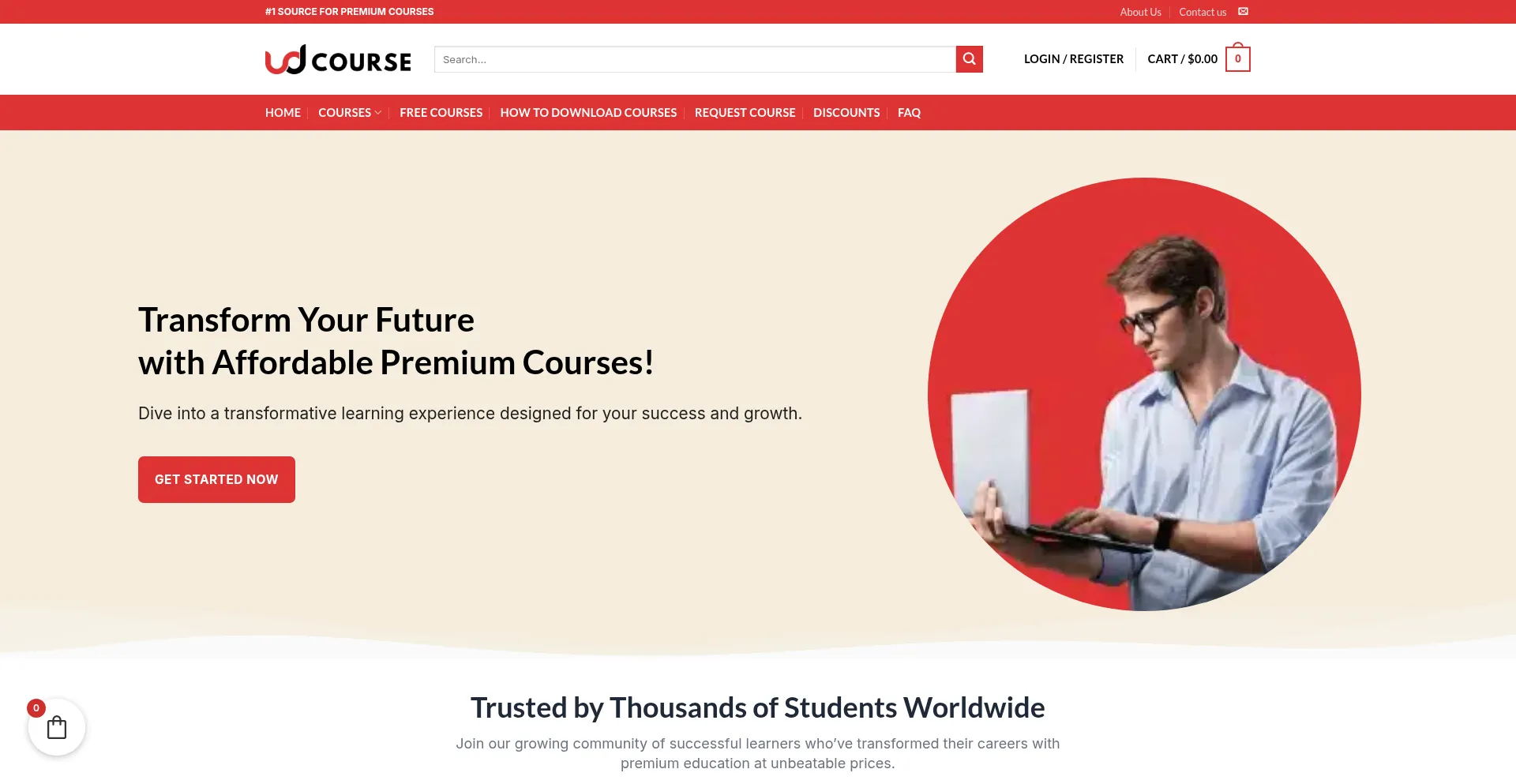 Udcourse.com Screenshot