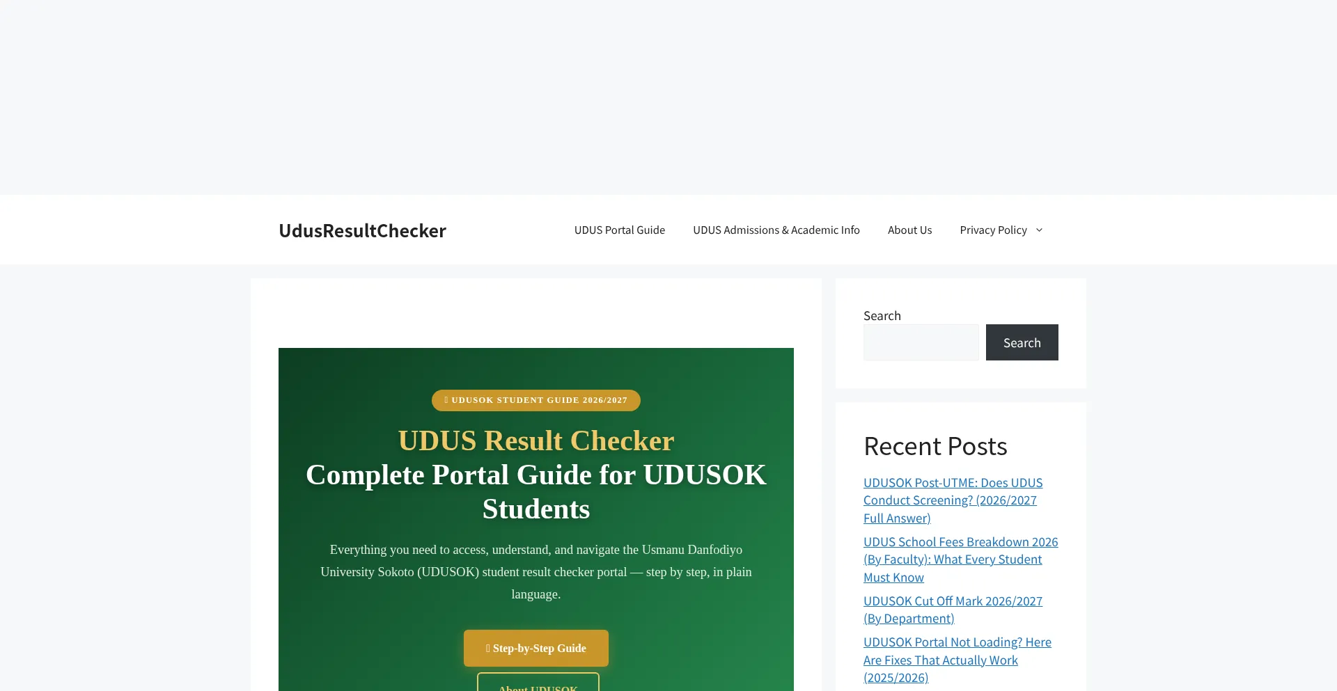 Udusresultchecker.com