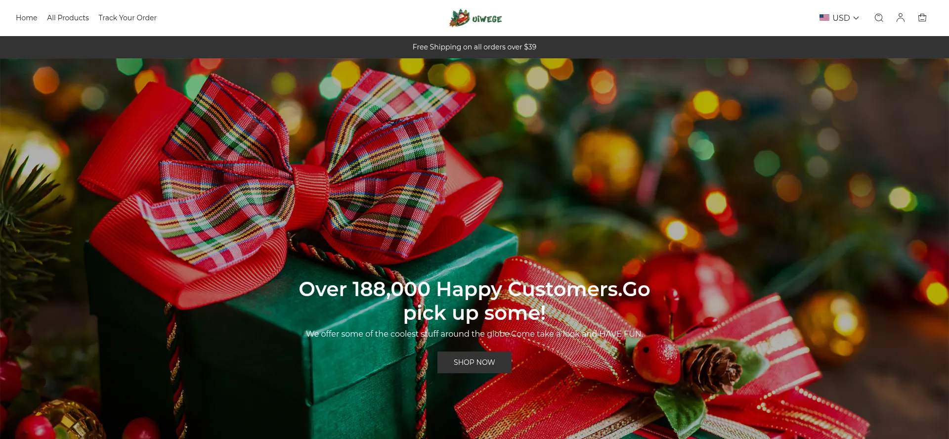 Website screenshot of Uiwege.com