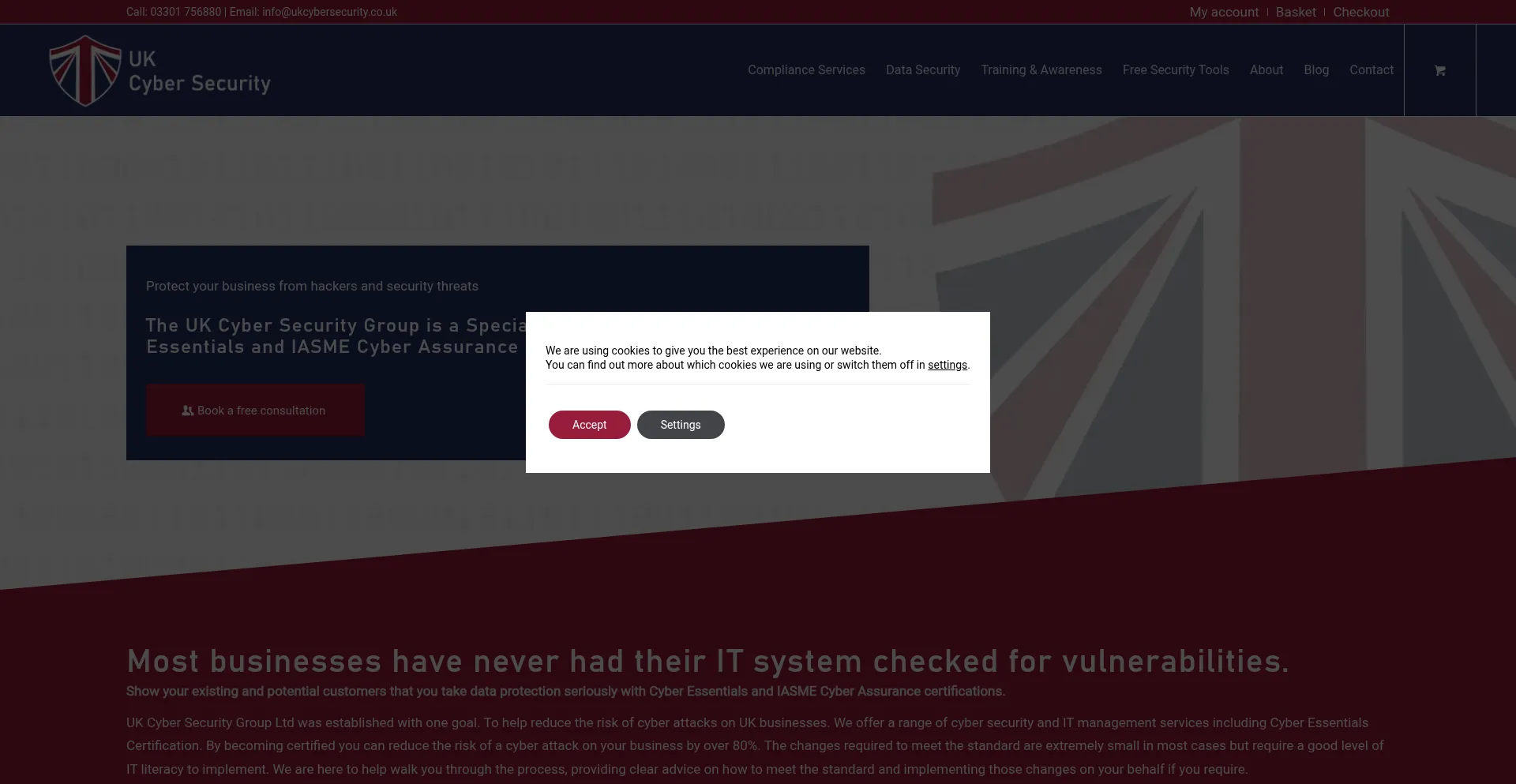 Ukcybersecurity.co.uk Screenshot