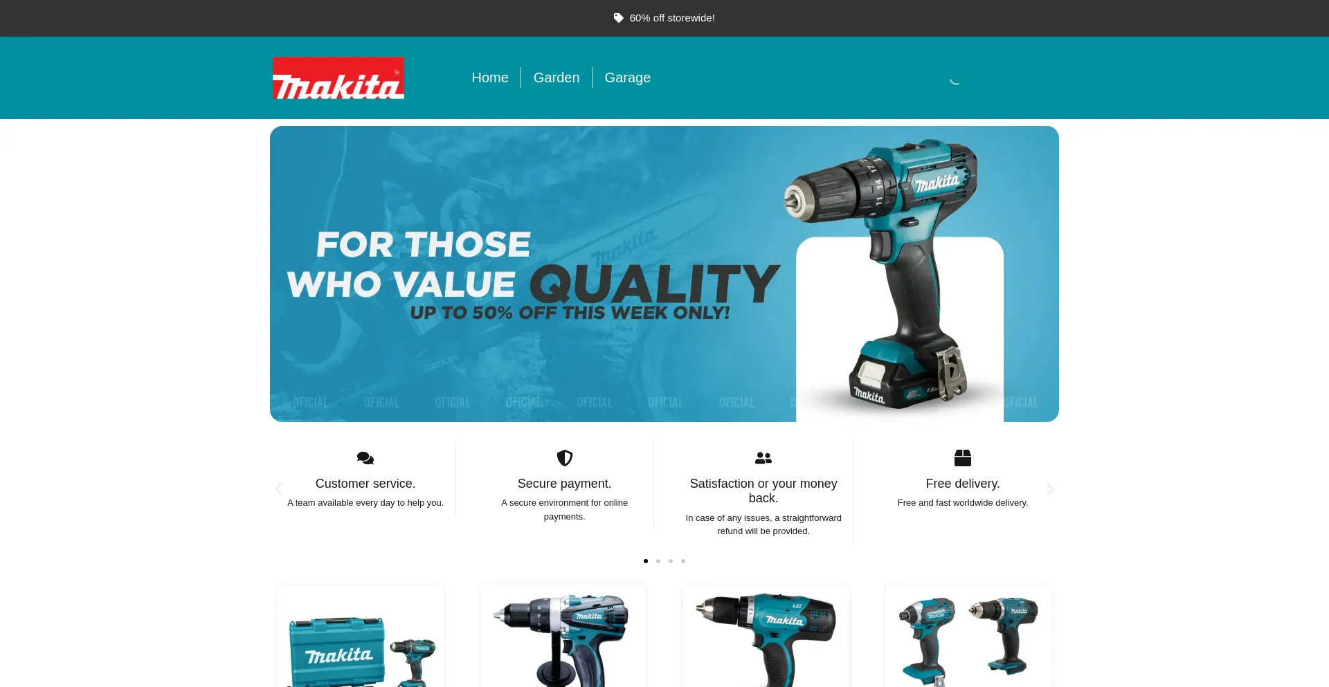 Website screenshot of Uktools-deal.com