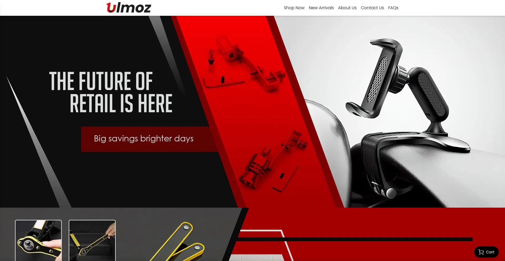 Website screenshot of Ulmoz.com