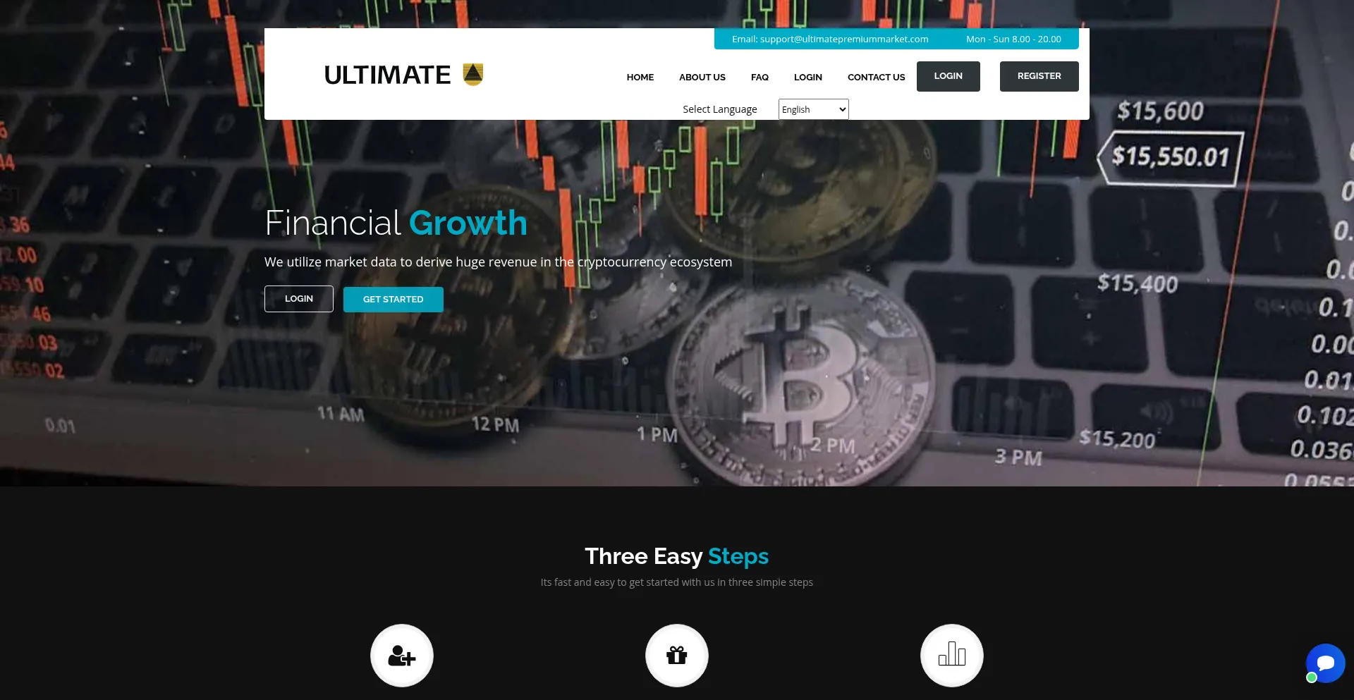 Website screenshot of Ultimatepremiummarket.com