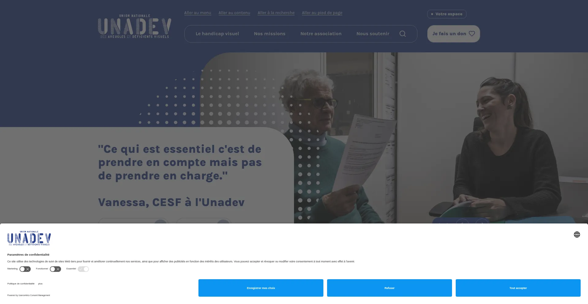 Unadev.com Screenshot