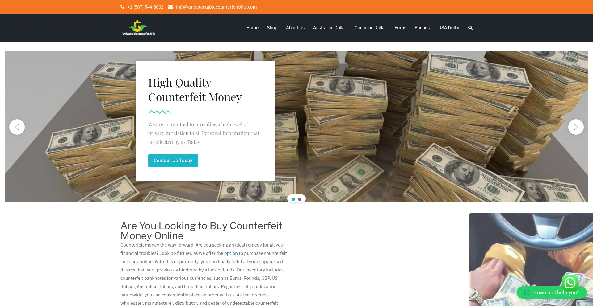Undetectablecounterfeitbills.com est-il Sûr et Fiable ?