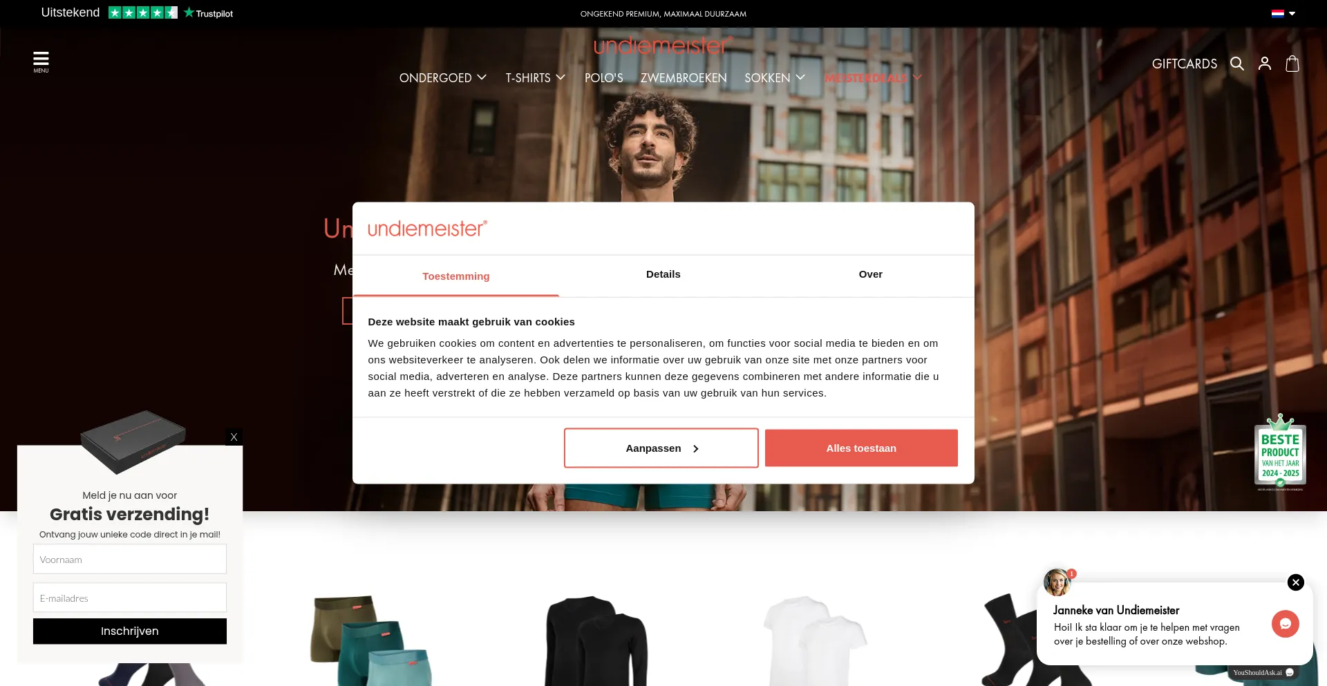 Website screenshot of Undiemeister.com