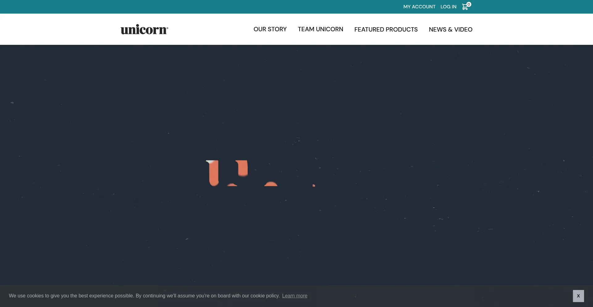 Website screenshot of Unicorn-darts.com