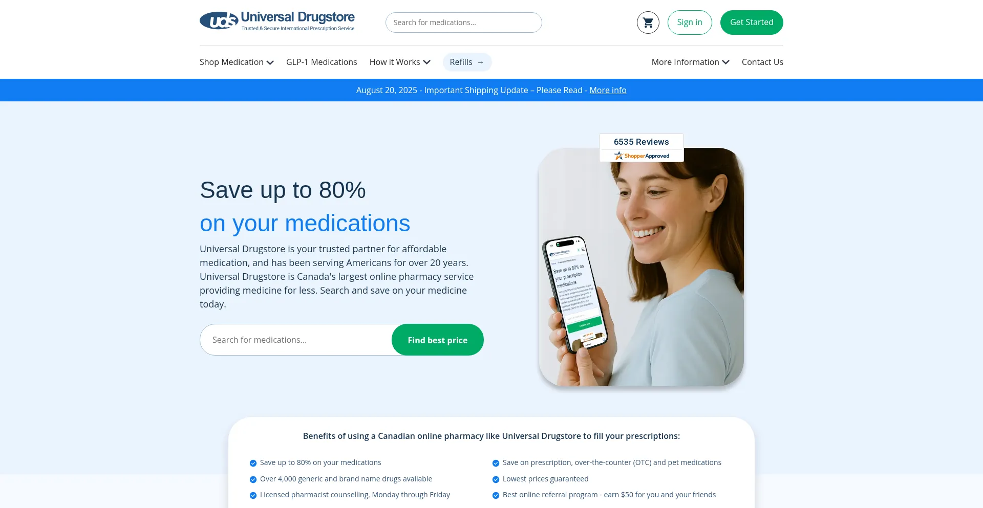 Universaldrugstore.com est-il Sûr et Fiable ?