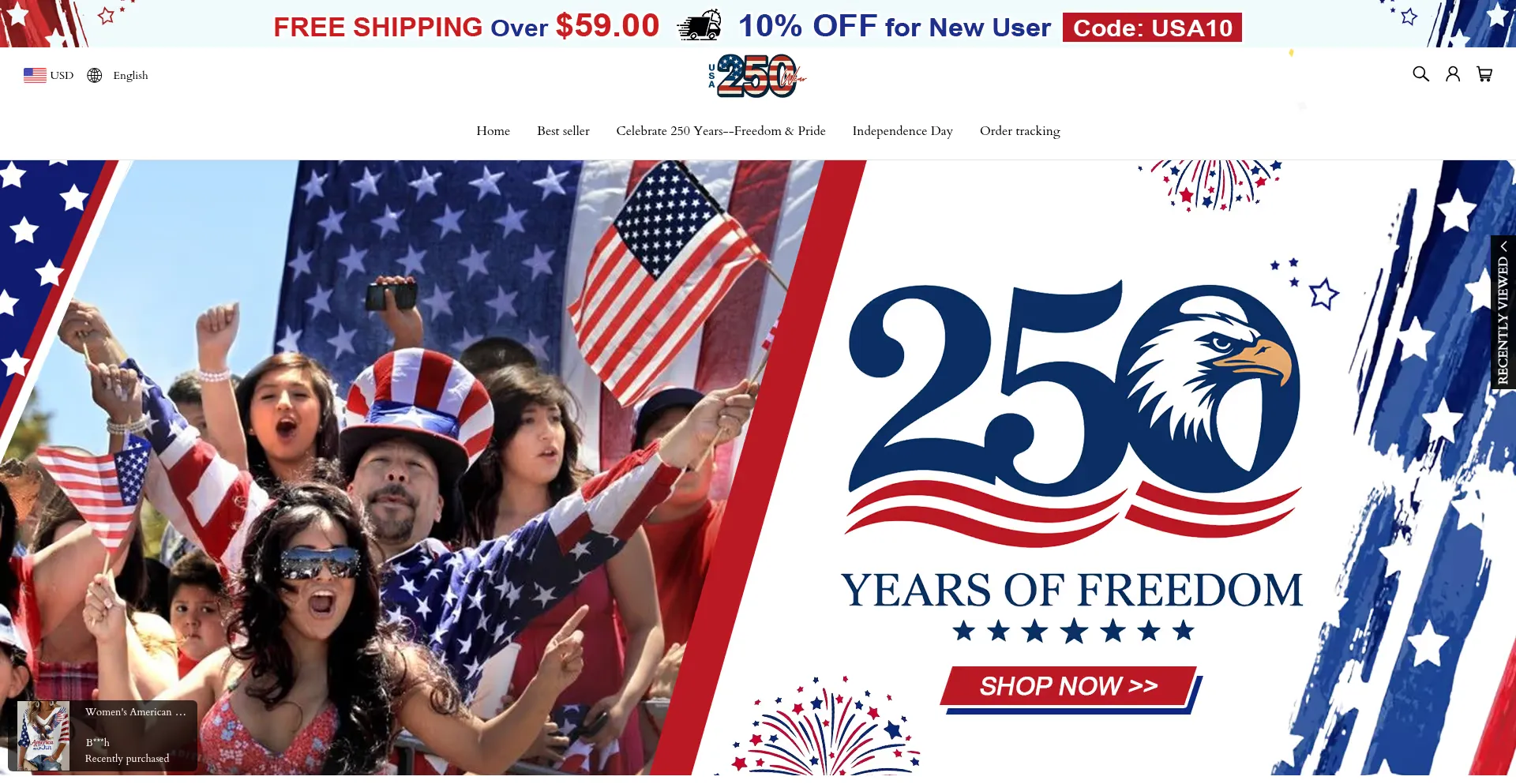 Usa250wear.com