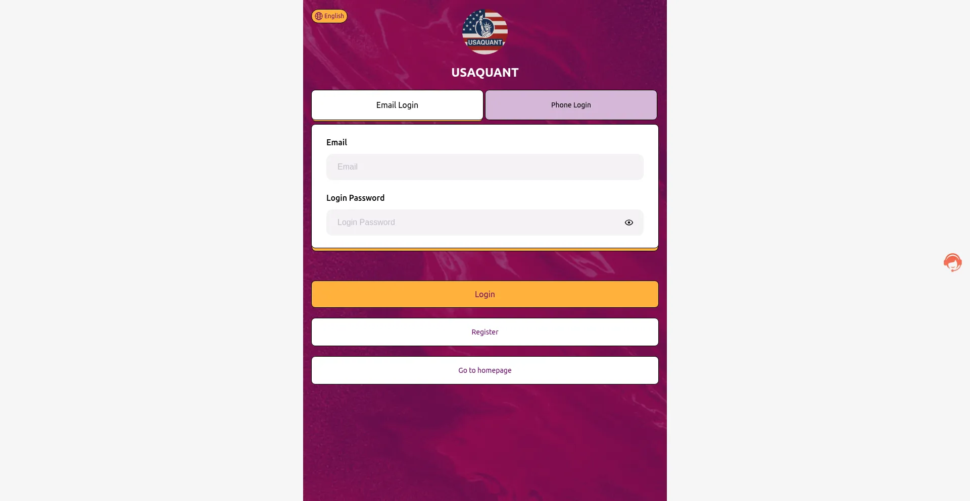 Usaquant.net Screenshot