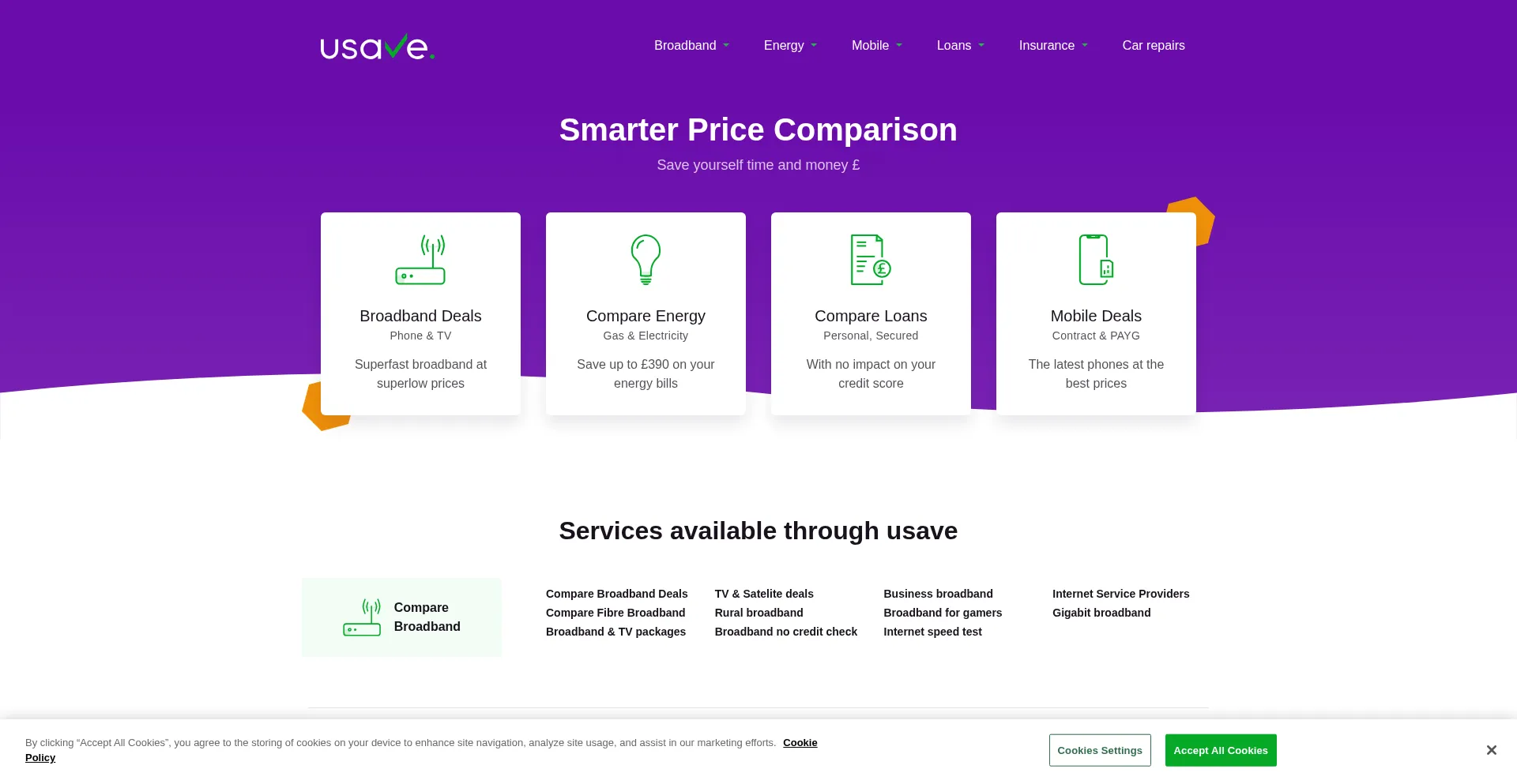 Usave.co.uk Screenshot
