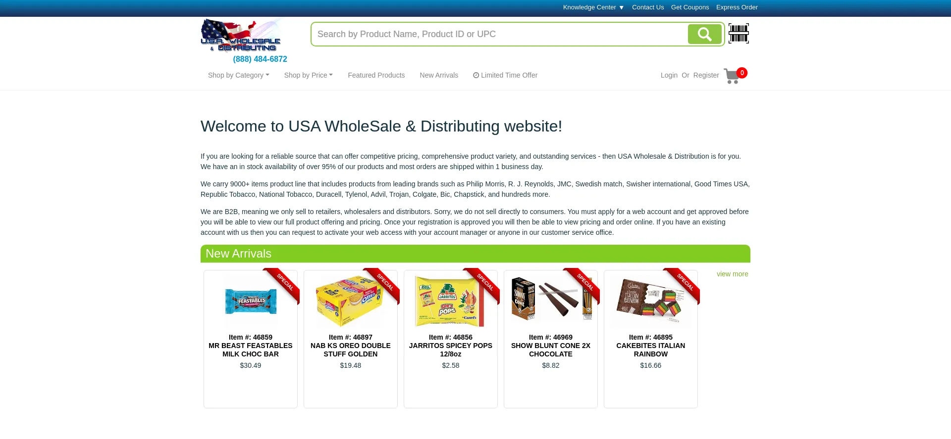 Usawdistributing.com